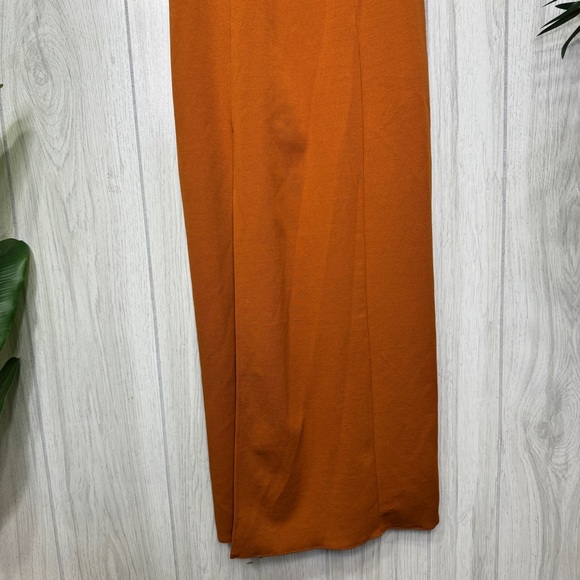 Show Me Your Mimi Eden Slit Midi Dress Copper size S Small - Picture 5 of 12
